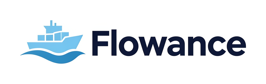 Flowance logo – Optie 1 (huidig)